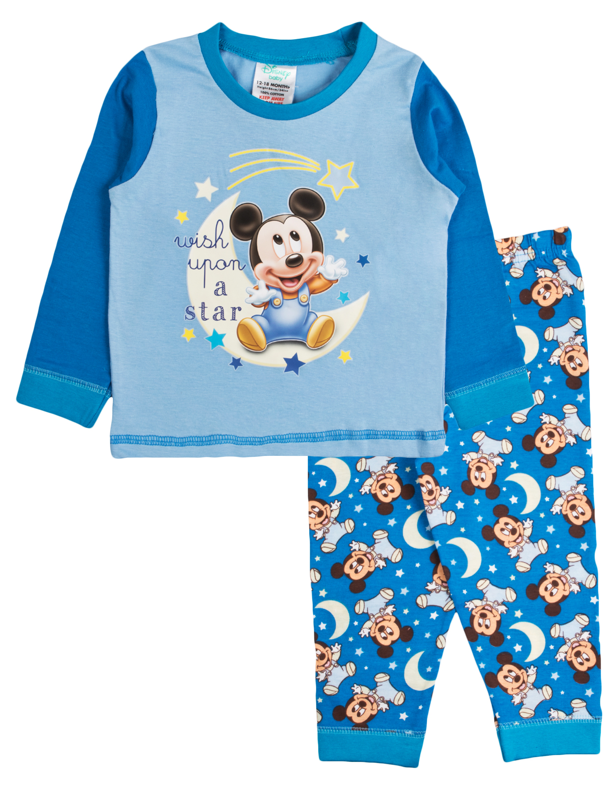 Baby Boys Pyjamas Kids Toddlers Disney Mickey Mouse Pjs Clubhouse Set
